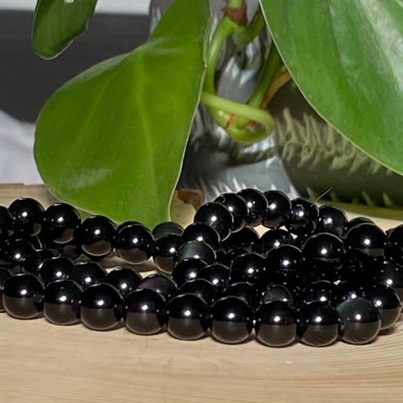 Rainbow Obsidian Beaded Bracelet - Picture 2 of 3